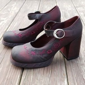 90s Vintage MIA Chunky Platform Mary Jane's